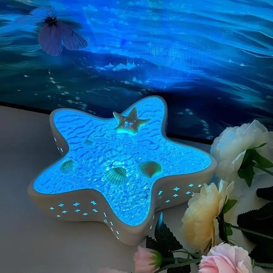 Starfish Ocean Wave Projector Night Light