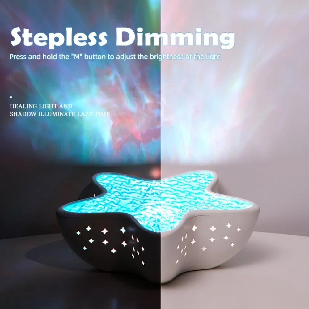 Starfish Ocean Wave Projector Night Light