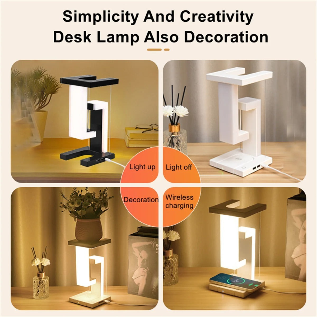 Wireless Charging LED Table Lamp