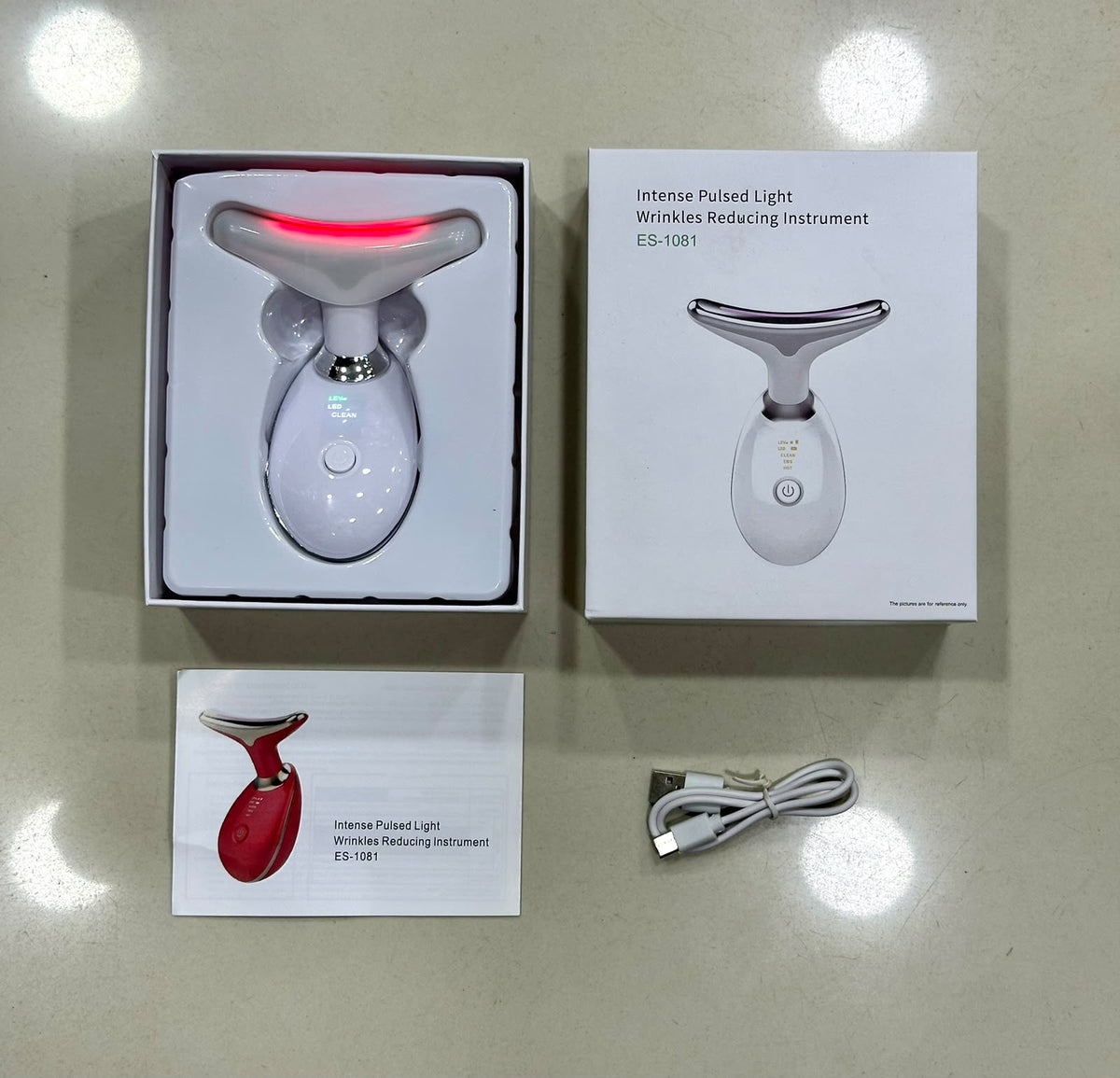 Face Lifting Massager | 3 Color LED Neck & Face Massager