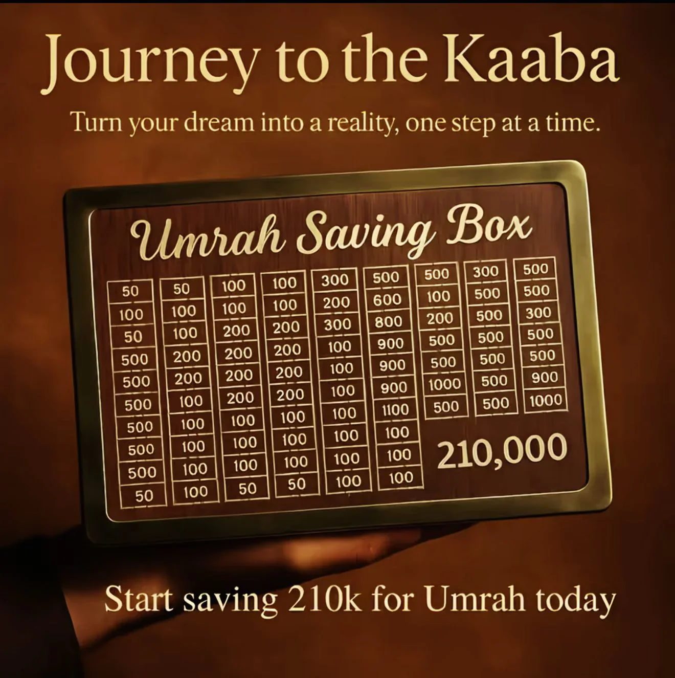 Umrah Savings Box – Islamic Coin Bank for Daily Charity & Travel Savings