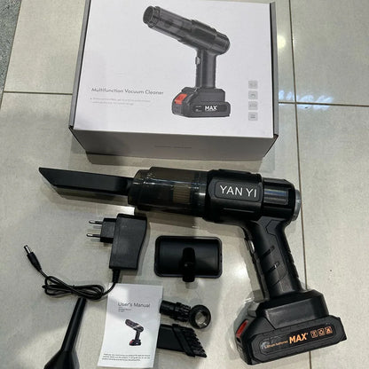 Cordless Portable 4-in-1 Handheld Vacuum & Air Duster | Car & Home Cleaning Tool