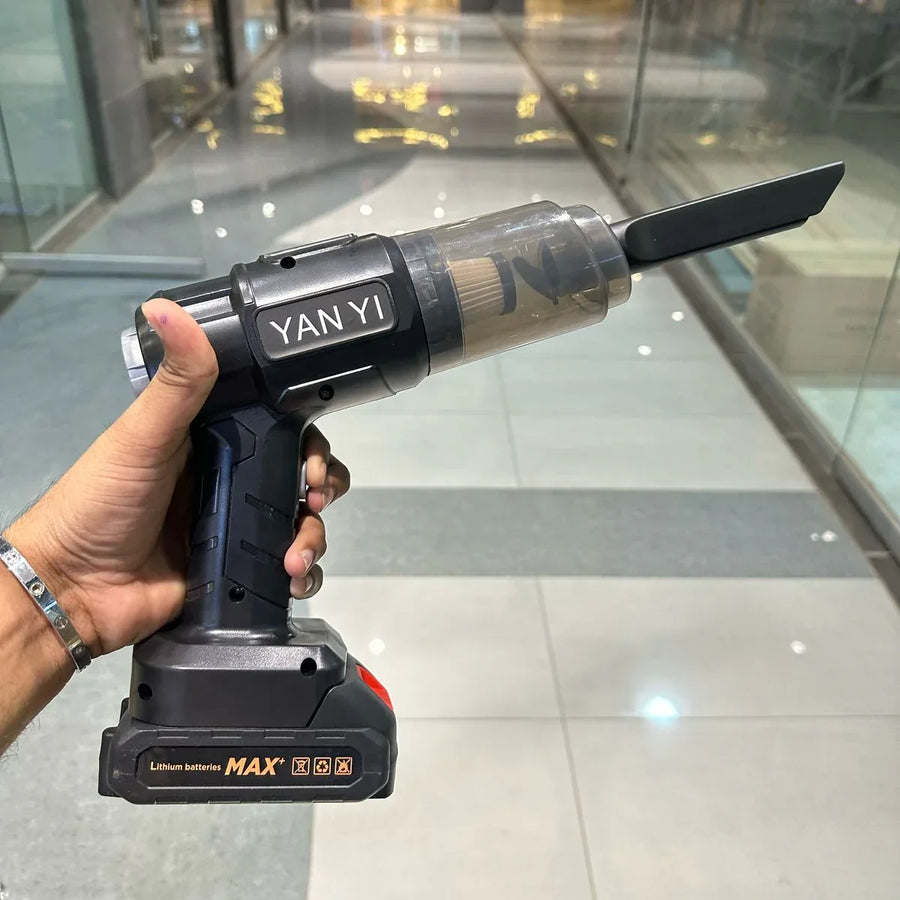 Cordless Portable 4-in-1 Handheld Vacuum & Air Duster | Car & Home Cleaning Tool