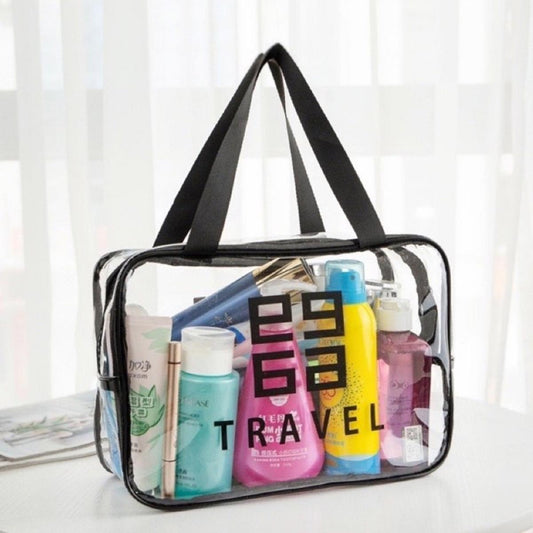 Transparent Travel Cosmetic Bag – Makeup Organizer