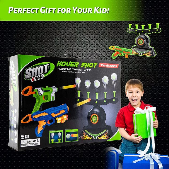 Air Hover Shot Gun Game – Floating Ball Targets, Adjustable Airflow, Hand-Eye Coordination & Indoor Family Shooting Practice Game for Kids & Adults