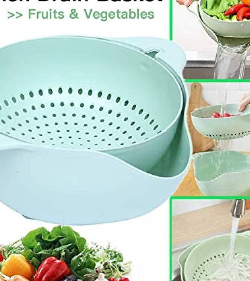 Double Drain Basket – 360° Rotating & Detachable