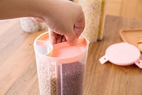 3-in-1 Airtight Storage Jar – Multi-Compartment Kitchen Container