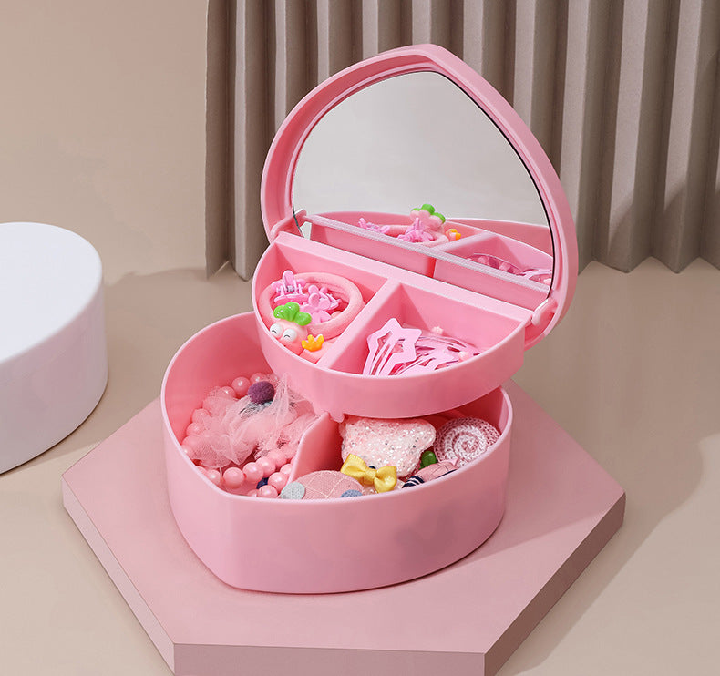 Pink Makeup Box – Portable Cosmetic Organizer