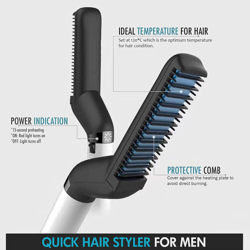 Beard Straightener – Electric Hair Styling Comb