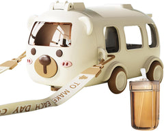 Kids Bus Shape Water Bottle – Cute Leak-Proof Design