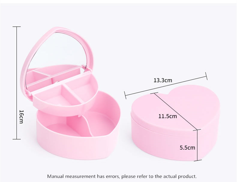 Pink Makeup Box – Portable Cosmetic Organizer