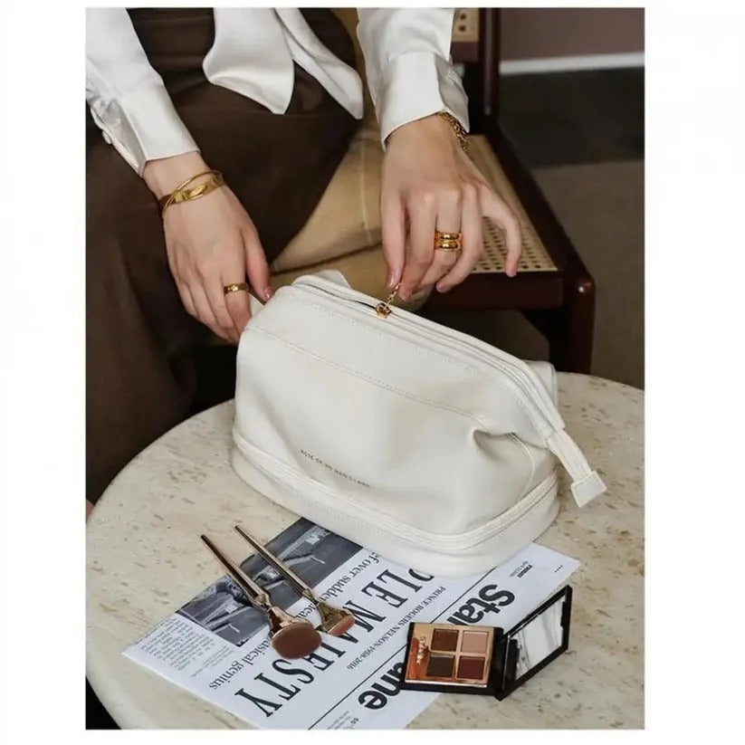 Waterproof Travel Makeup Bag with Pouch – Large Toiletries Organizer