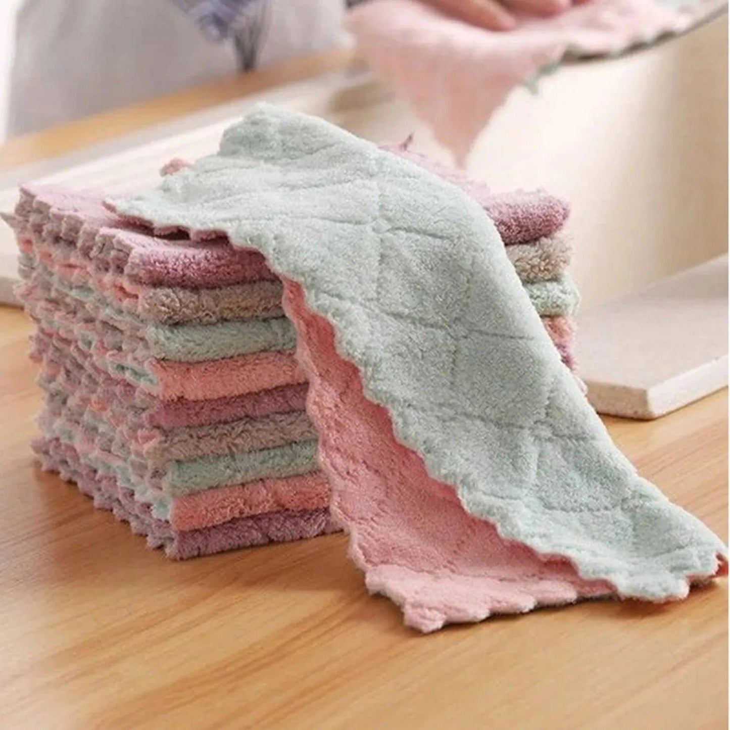 Microfiber Baby Towels – 12pcs Super Absorbent Quick-Dry