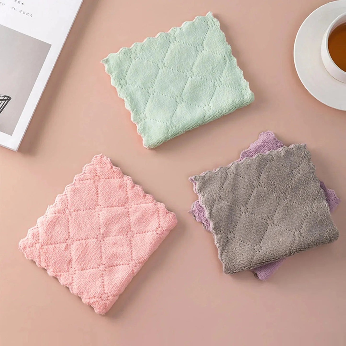 Microfiber Baby Towels – 12pcs Super Absorbent Quick-Dry