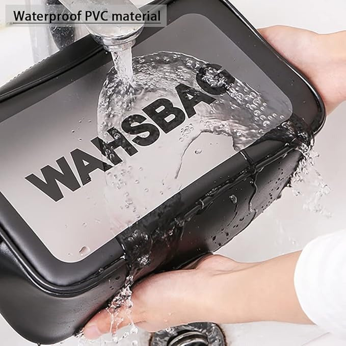 Frosted Makeup Bag – Large Capacity Waterproof Cosmetic Pouch