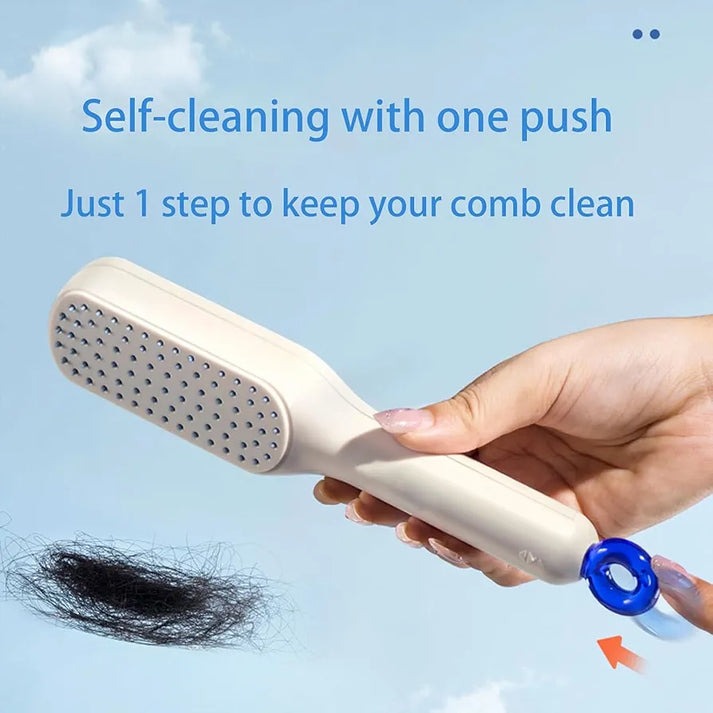 Self-Cleaning Hair Brush – Easy Detangling & Grooming Tool