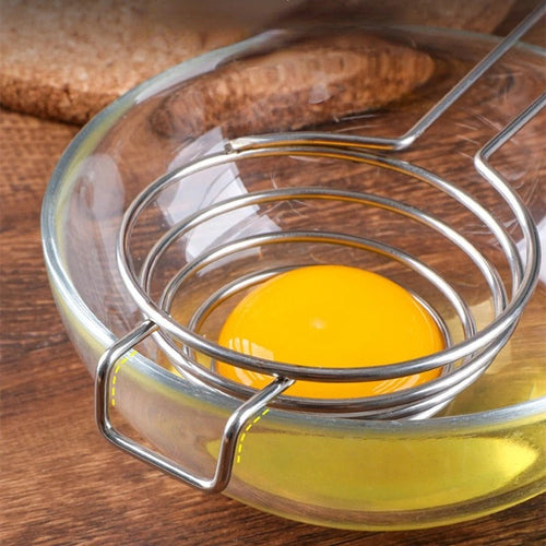 Stainless Steel Egg Separator – Yolk & White Divider