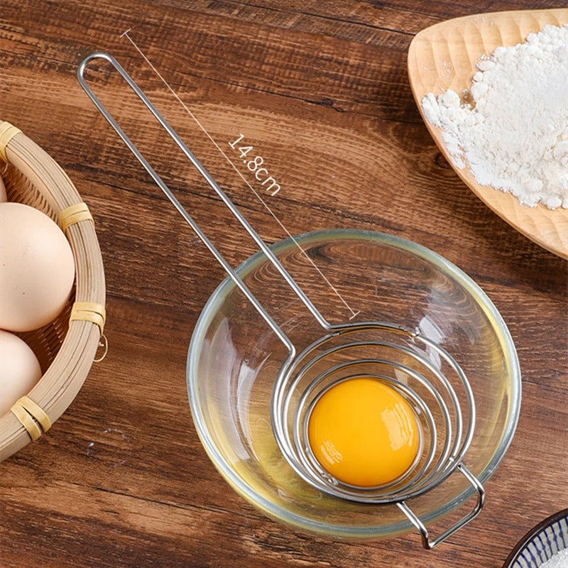 Stainless Steel Egg Separator – Yolk & White Divider