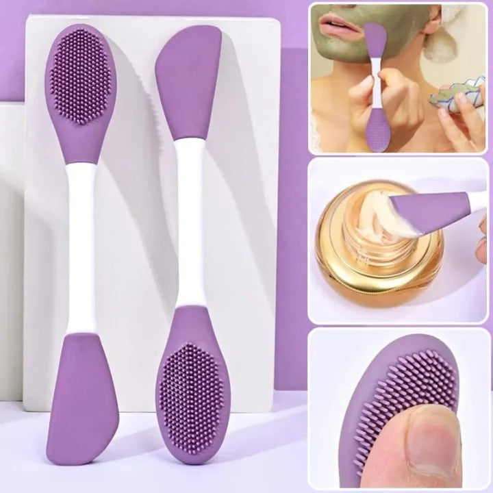Silicone Double Head Mask Brush – Facial Mask Applicator