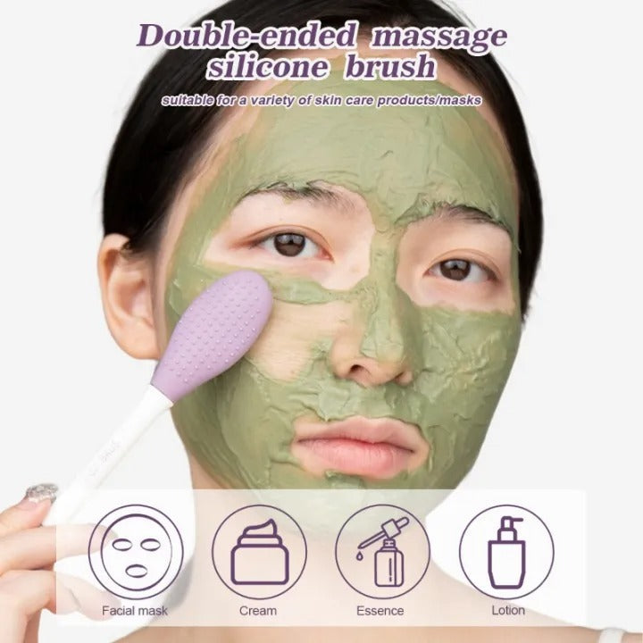 Silicone Double Head Mask Brush – Facial Mask Applicator