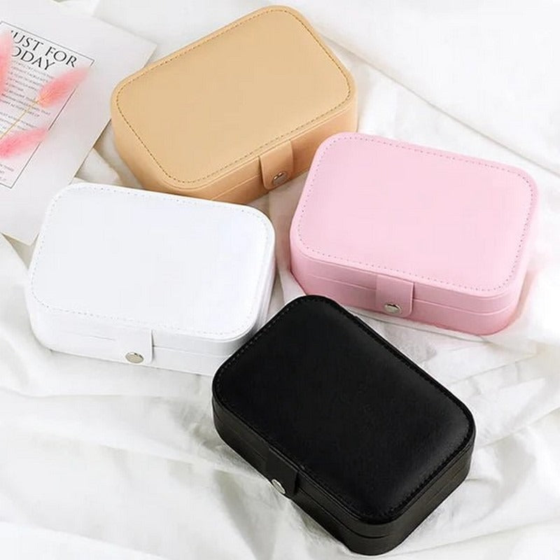Medium Leather Jewelry Organizer – Elegant Accessories Storage Box