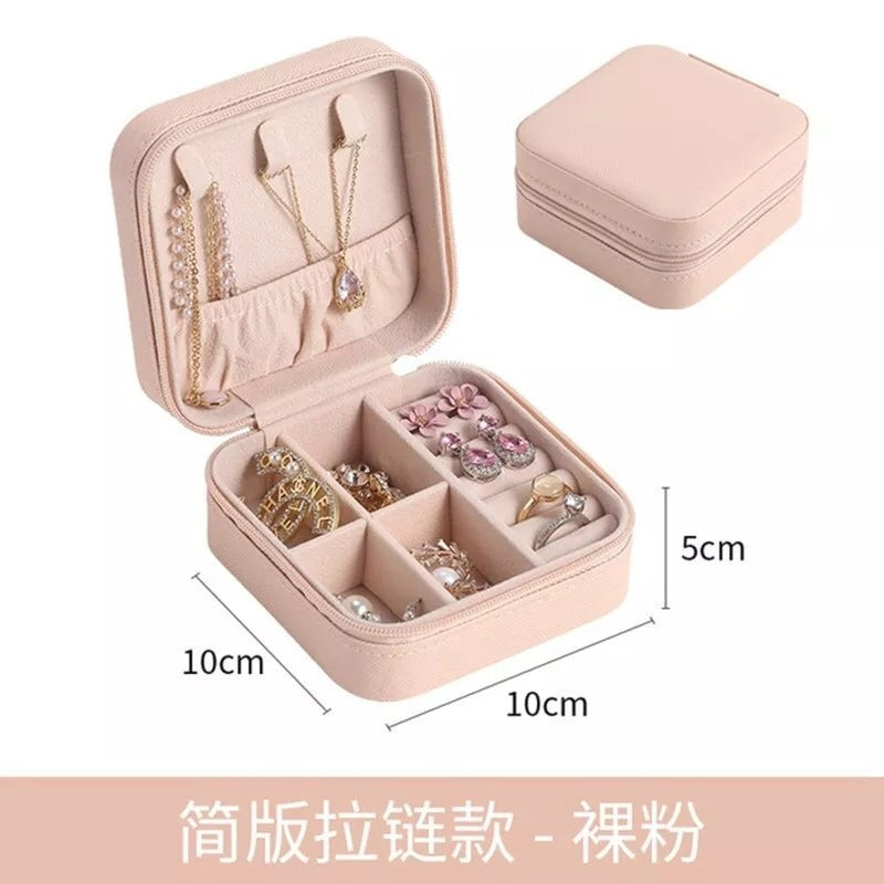 Travel Jewelry Organizer Box – Mini Portable Accessories Storage