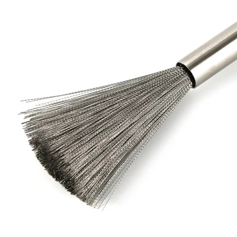 Long Handle Stainless Steel Cleaning Brush – Kitchenware Scrubber