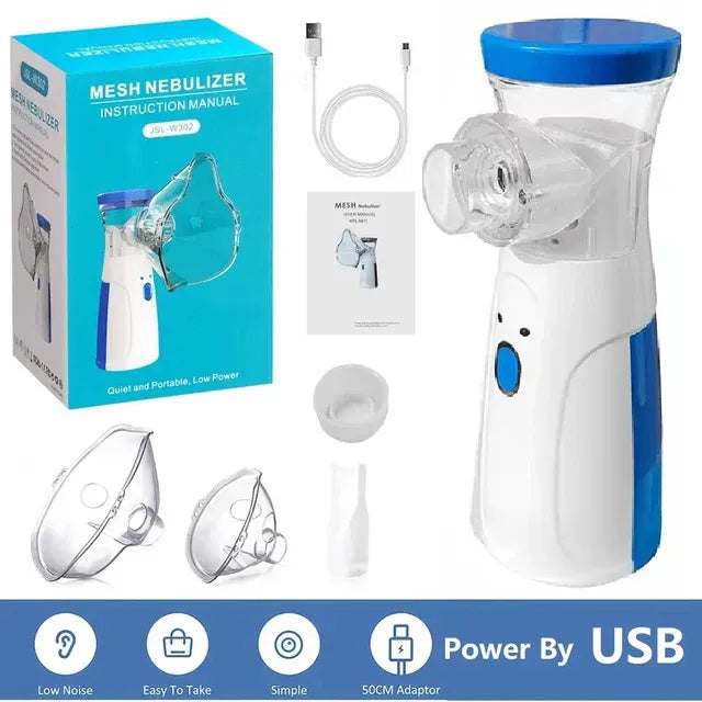 Portable Nebulizer Inhaler for Quick Respiratory Relief | USB Rechargeable Mini Atomizer