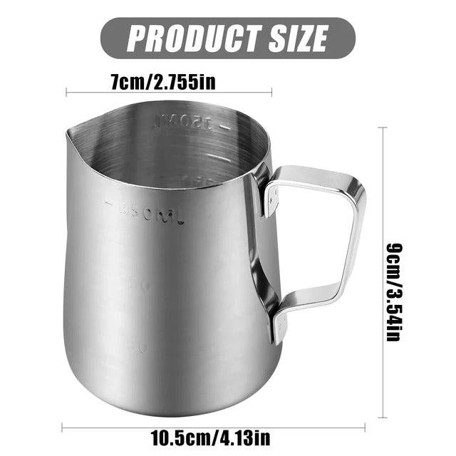 350ml Stainless Steel Milk Jug – Frothing Pitcher for Coffee & Latte Art