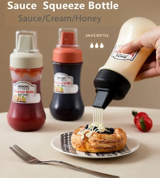 Hole Squeeze Sauce Bottle – Easy Dispensing Leak-Proof Bottle