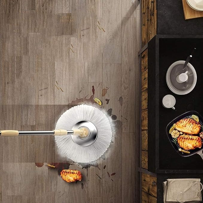 Spin Mop Bucket with Wheels – Easy Floor Cleaning System