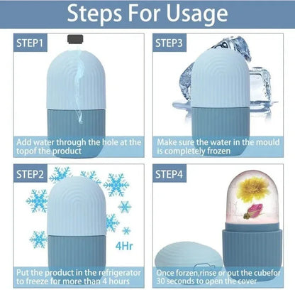 Silicone Face Ice Roller – Skin Refreshing Beauty Massager