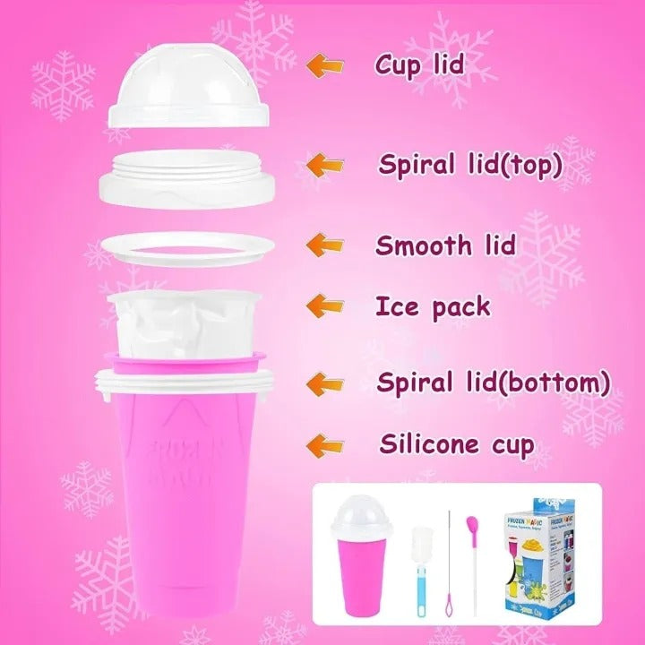 Frozen Magic Slushy Maker Cup – DIY Smoothie & Ice Slush Cup