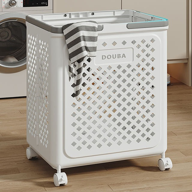 Large Folding Laundry Basket with Wheels – Waterproof Storage