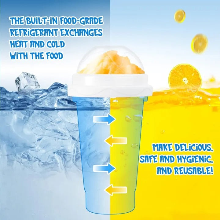 Frozen Magic Slushy Maker Cup – DIY Smoothie & Ice Slush Cup