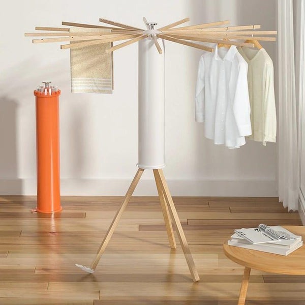 Foldable Wooden Clothes Drying Rack – Heavy Duty 16-Bar