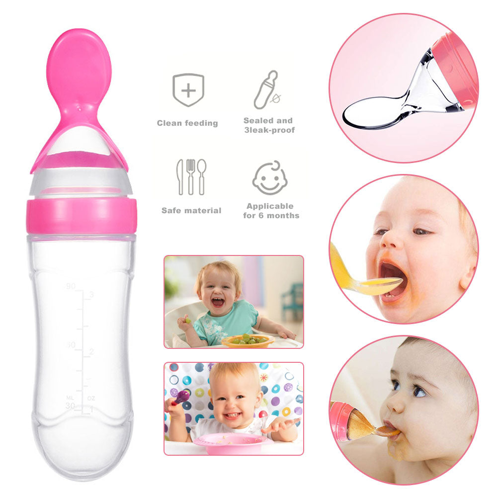Baby Spoon Feeder + Pacifier + Knee Pad (3-in-1 Deal)