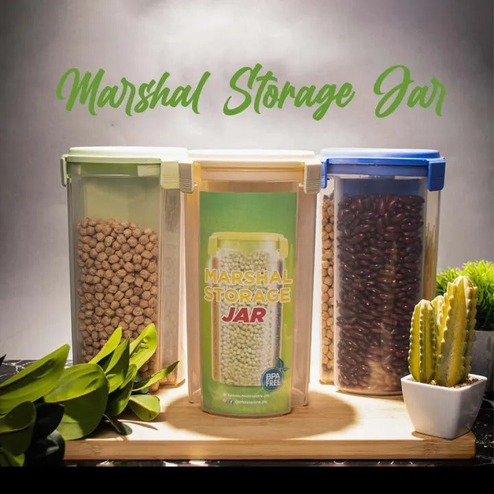 3-in-1 Airtight Storage Jar – Multi-Compartment Kitchen Container