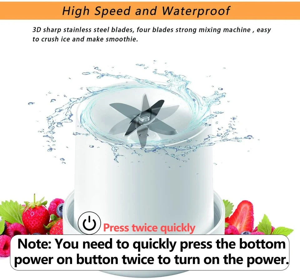 Mini Wireless Electric Blender Juicer Cup | USB Rechargeable Smoothie Maker