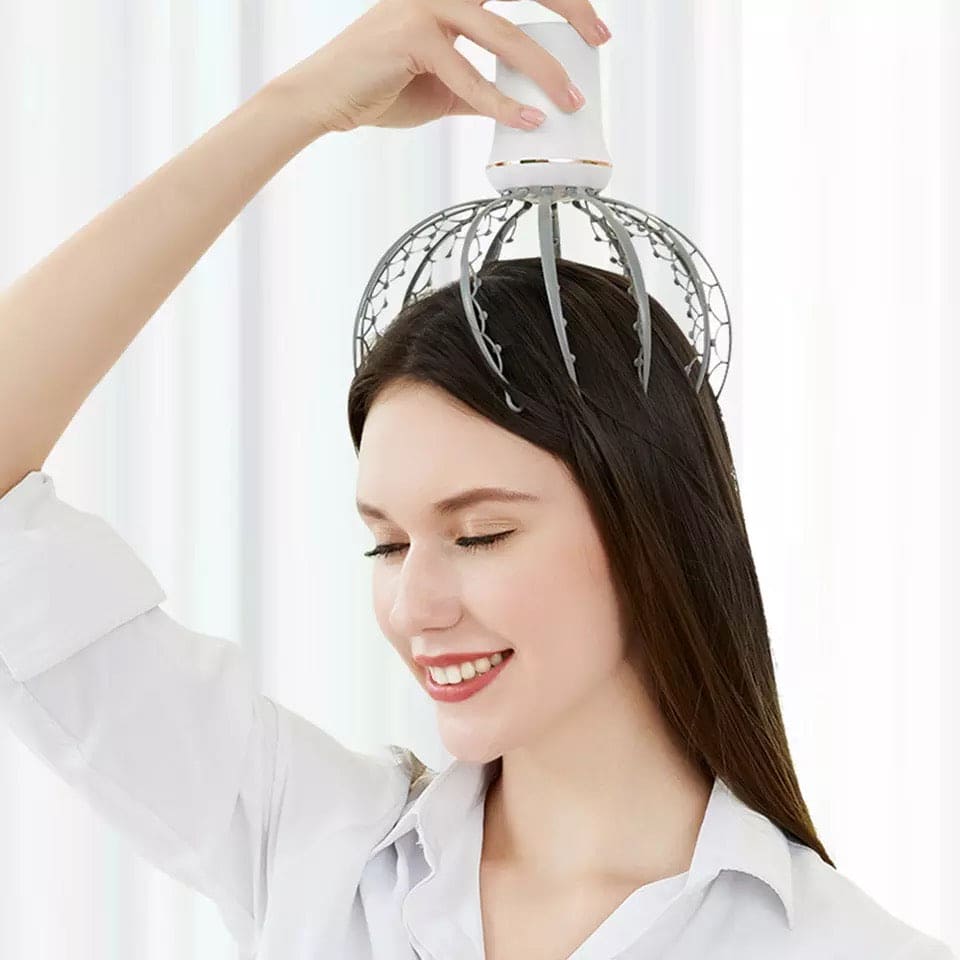 Electric 12-Claw Head Massager | Portable Scalp Massage Device