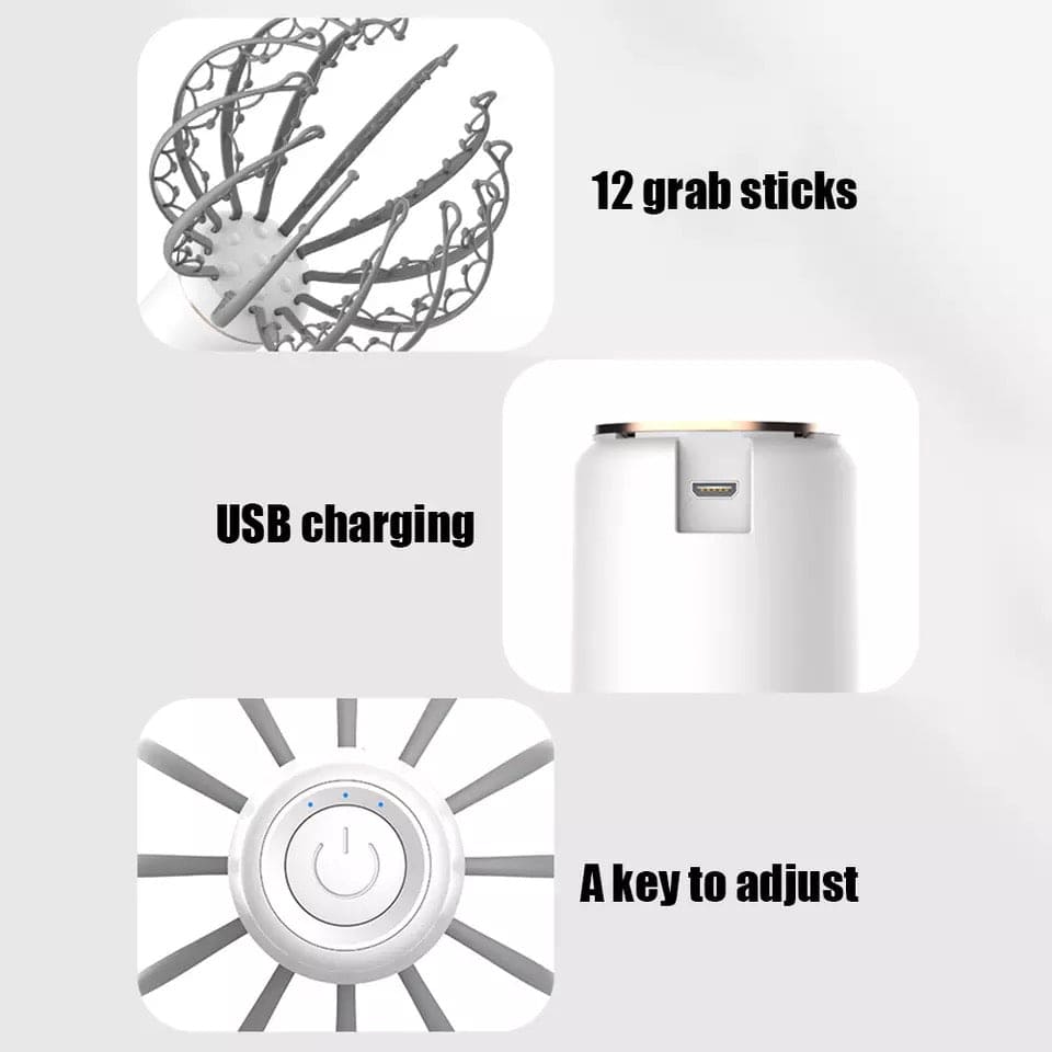 Electric 12-Claw Head Massager | Portable Scalp Massage Device