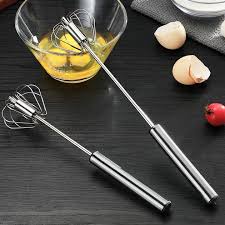 Stainless Steel Egg Beater – Manual Hand Mixer