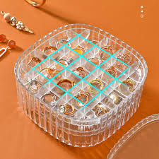 3-Layer Transparent Acrylic Jewelry Organizer