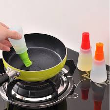 Silicone Oil Bottle with Brush – Leakproof Kitchen Tool
