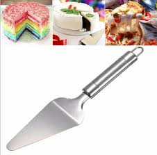 Stainless Steel Pizza & Cake Lifter with Side Cutter