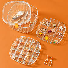 3-Layer Transparent Acrylic Jewelry Organizer