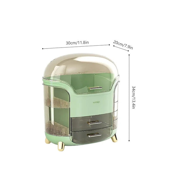 Luxury Desktop Cosmetic Organizer – Elegant Makeup & Skincare Storage