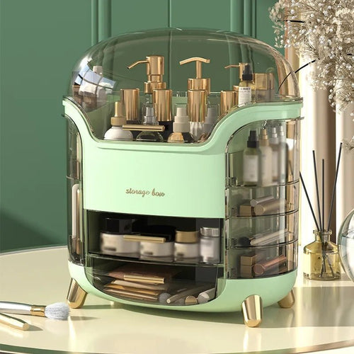 Luxury Desktop Cosmetic Organizer – Elegant Makeup & Skincare Storage