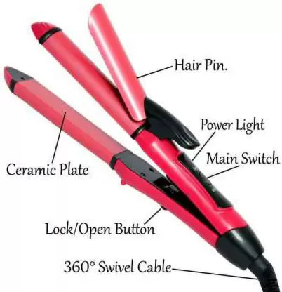 Nova 2-in-1 Hair Straightener & Curler – Styling Tool