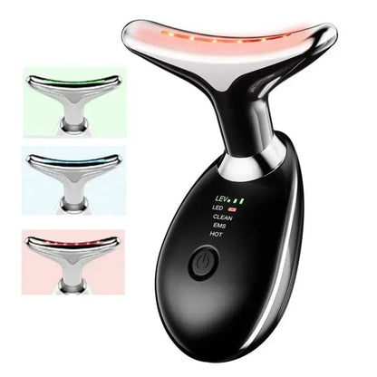 Face Lifting Massager | 3 Color LED Neck & Face Massager